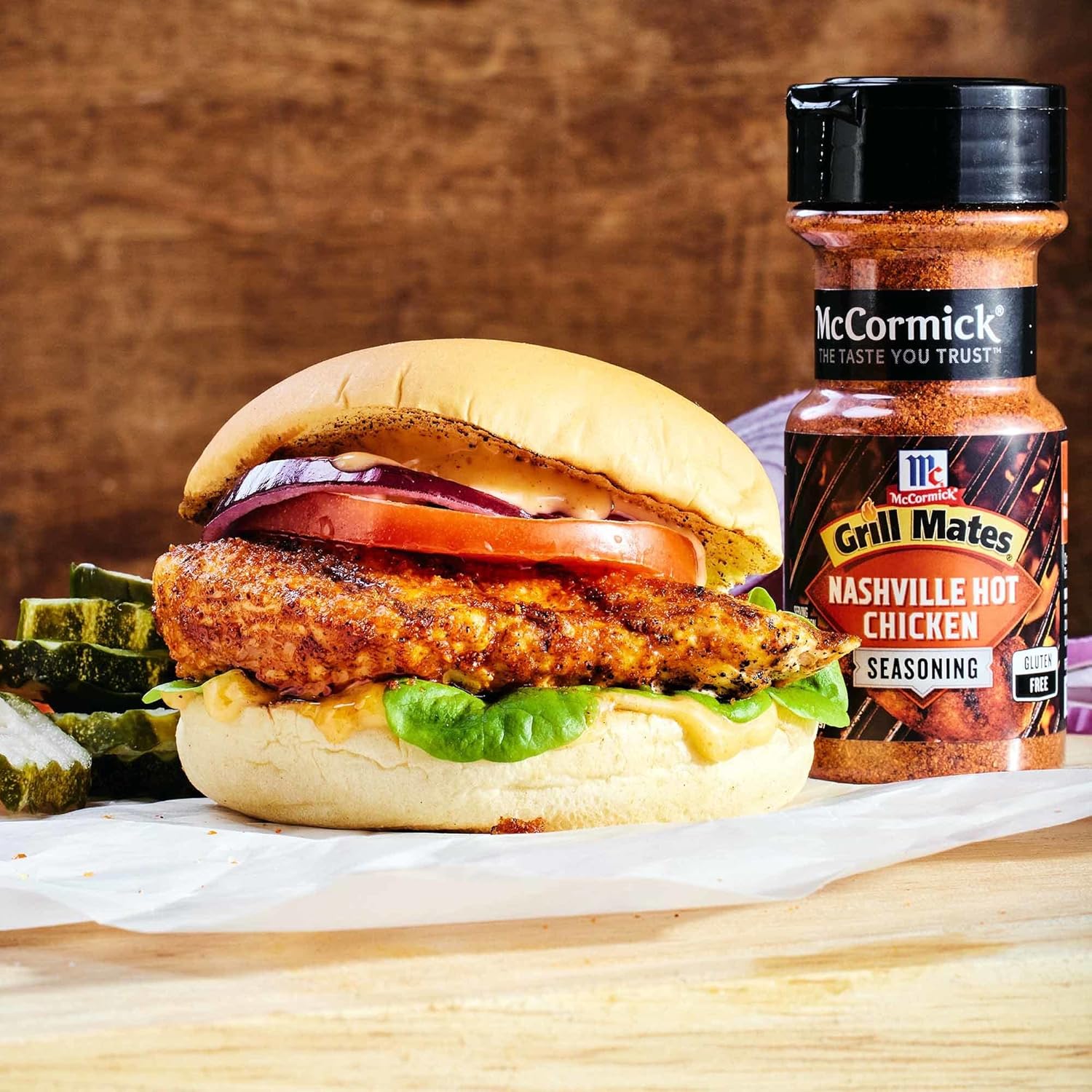 McCormick Grill Mates Nashville Hot Chicken Seasoning, 3 oz – Housewarming Gift for Backyard Grilling Enthusiasts