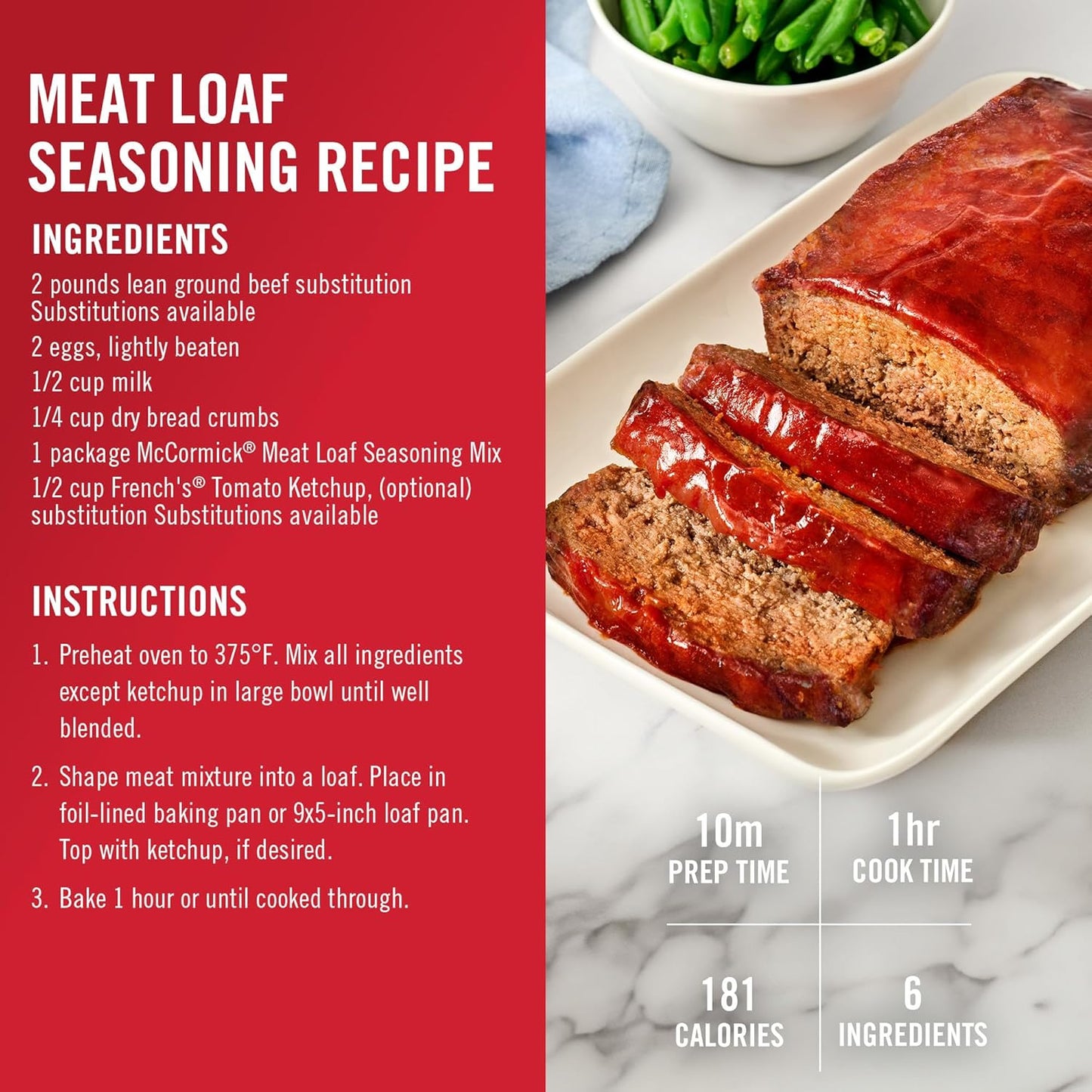 McCormick Meat Loaf Seasoning Mix – Beginner-Friendly Seasoning for First-Time Home Cooks and Kids