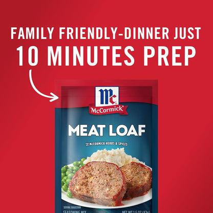 McCormick Meat Loaf Seasoning Mix – Beginner-Friendly Seasoning for First-Time Home Cooks and Kids
