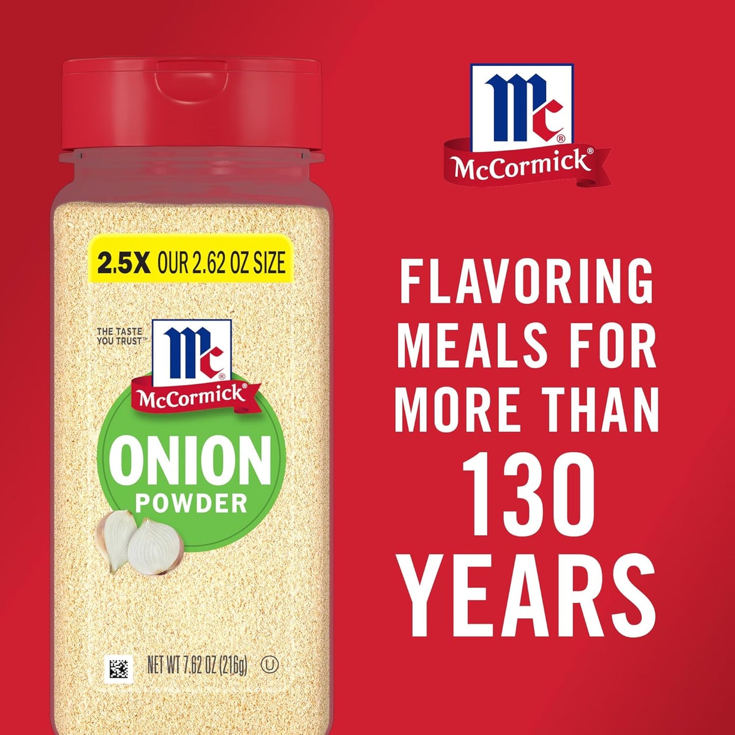 McCormick Onion Powder 7.62 oz – Compact Spice Cabinet Staple for Small Kitchens