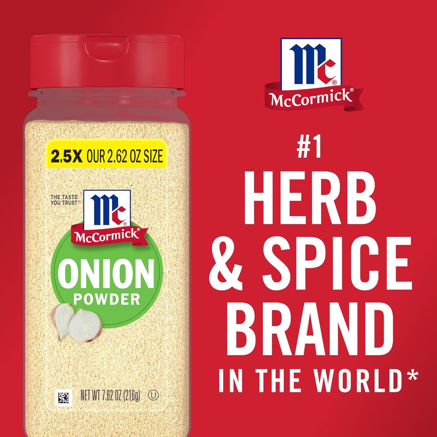 McCormick Onion Powder 7.62 oz – Compact Spice Cabinet Staple for Small Kitchens