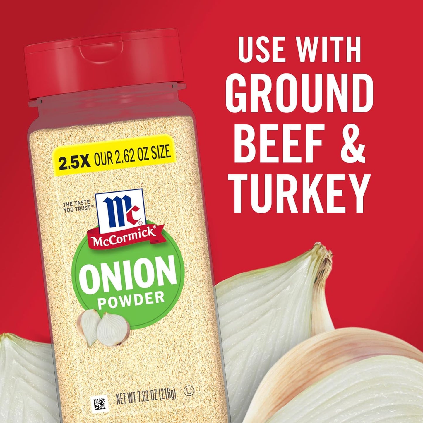 McCormick Onion Powder 7.62 oz – Compact Spice Cabinet Staple for Small Kitchens