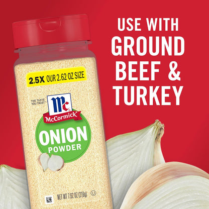 McCormick Onion Powder 7.62 oz – Compact Spice Cabinet Staple for Small Kitchens