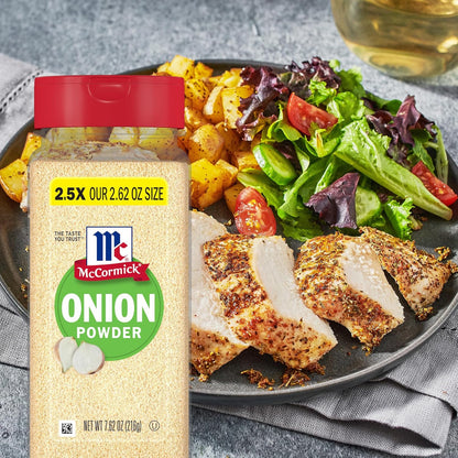 McCormick Onion Powder 7.62 oz – Compact Spice Cabinet Staple for Small Kitchens