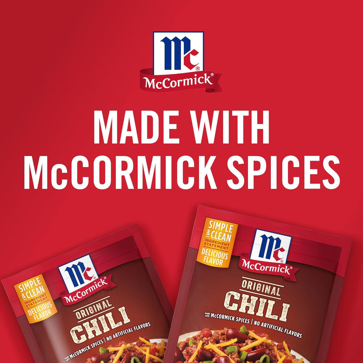 McCormick Original Chili Seasoning Mix for Busy Home Cooks, Fast 20-Minute Pantry Staple