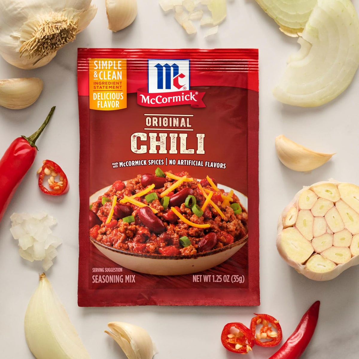 McCormick Original Chili Seasoning Mix for Busy Home Cooks, Fast 20-Minute Pantry Staple