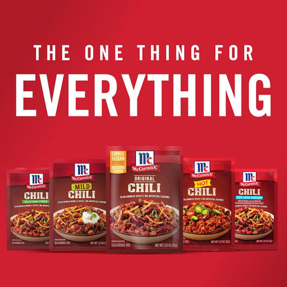 McCormick Original Chili Seasoning Mix for Busy Home Cooks, Fast 20-Minute Pantry Staple