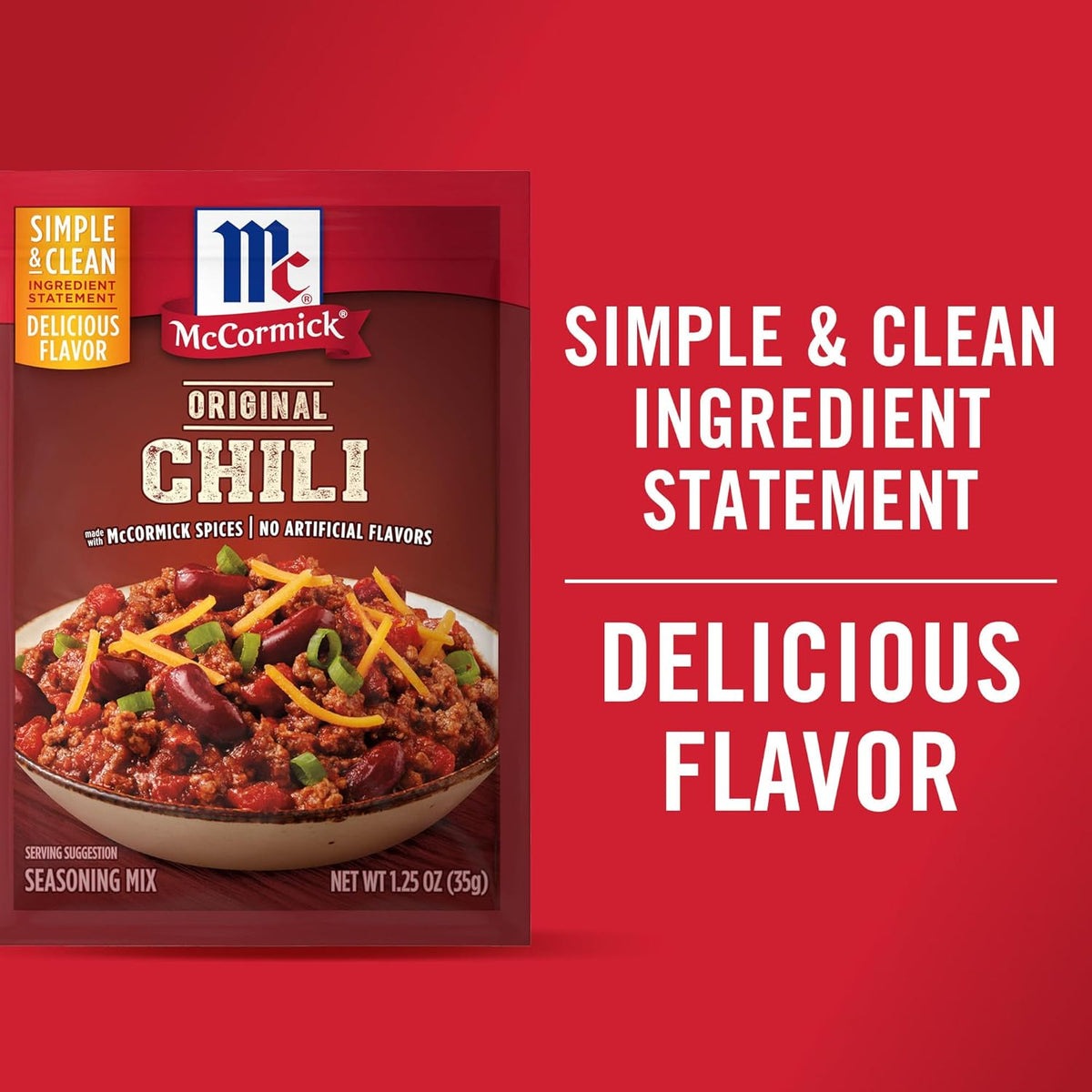 McCormick Original Chili Seasoning Mix for Busy Home Cooks, Fast 20-Minute Pantry Staple