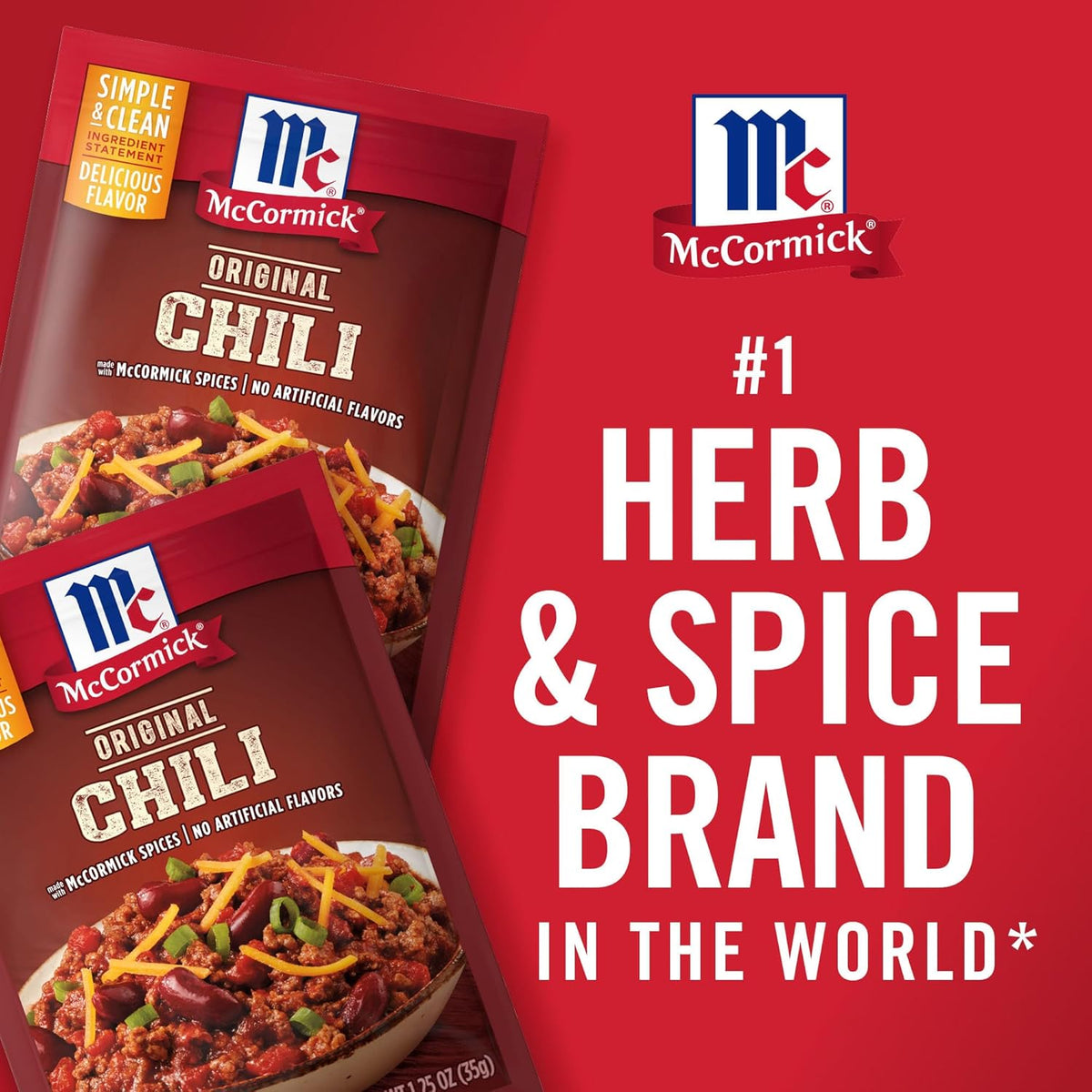 McCormick Original Chili Seasoning Mix for Busy Home Cooks, Fast 20-Minute Pantry Staple