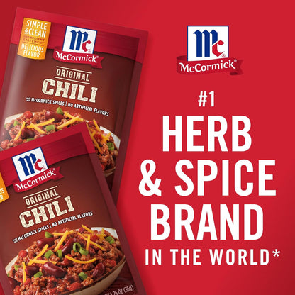 McCormick Original Chili Seasoning Mix for Busy Home Cooks, Fast 20-Minute Pantry Staple