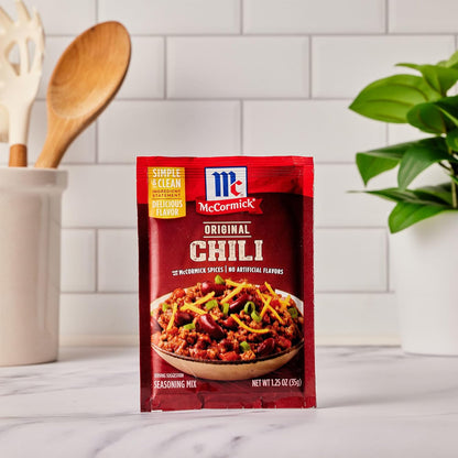 McCormick Original Chili Seasoning Mix for Busy Home Cooks, Fast 20-Minute Pantry Staple