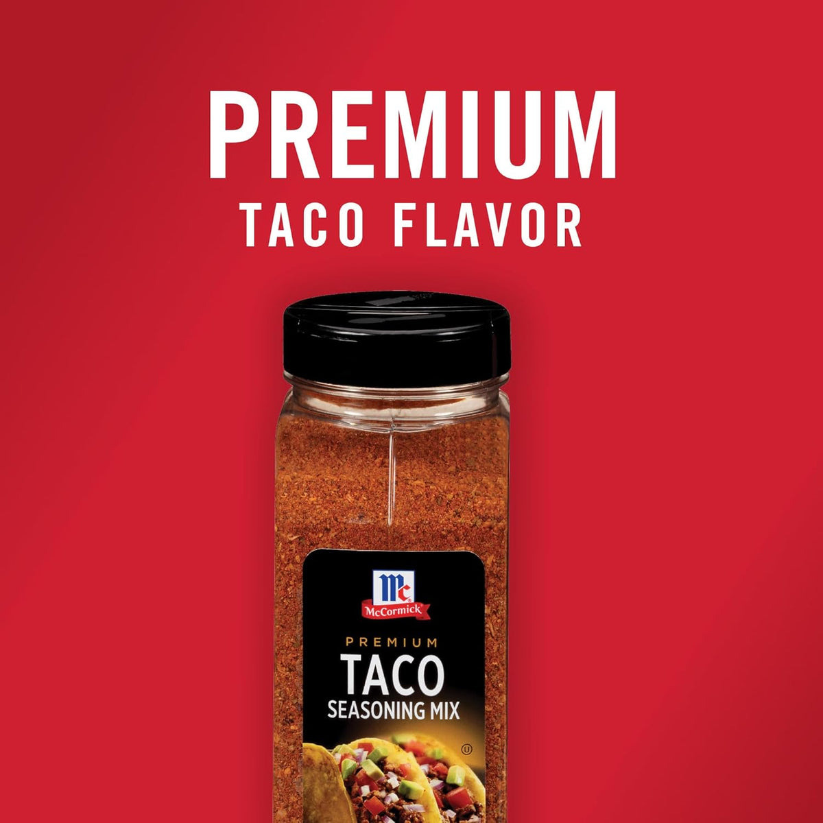 McCormick Premium Taco Seasoning Mix, 24 oz – Clean-Label Taco Seasoning for Mindful Home Cooking