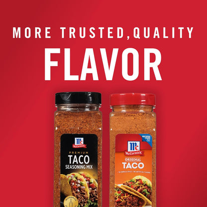 McCormick Premium Taco Seasoning Mix, 24 oz – Clean-Label Taco Seasoning for Mindful Home Cooking