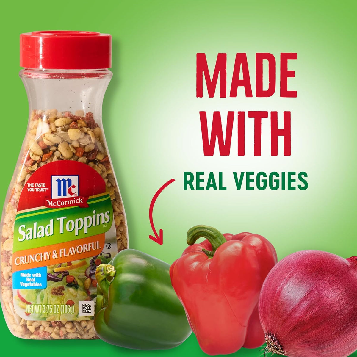McCormick Salad Toppins Crunchy & Flavorful Kid-Friendly Salad Topping, Picky Eater Veggie Crunch Booster