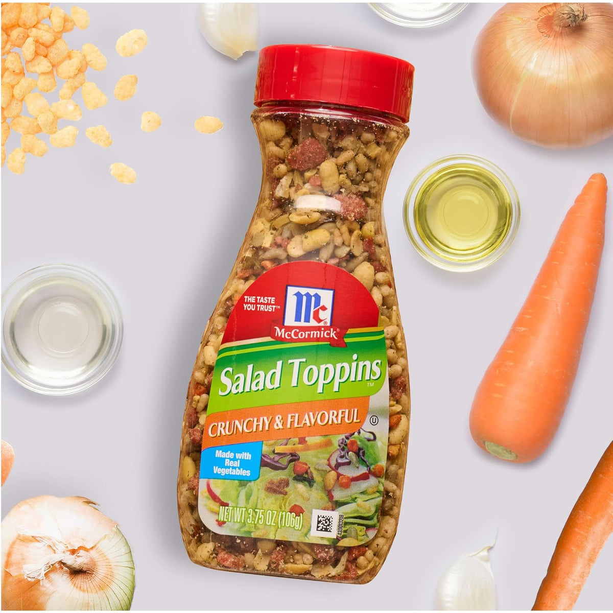 McCormick Salad Toppins Crunchy & Flavorful Kid-Friendly Salad Topping, Picky Eater Veggie Crunch Booster