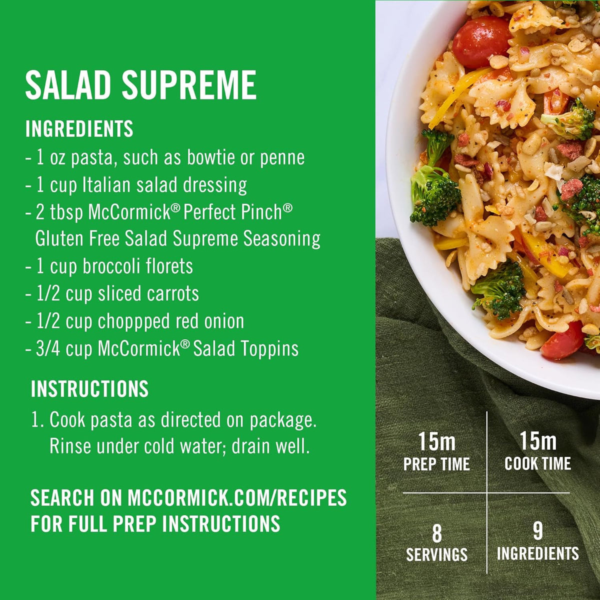 McCormick Salad Toppins Crunchy & Flavorful Kid-Friendly Salad Topping, Picky Eater Veggie Crunch Booster
