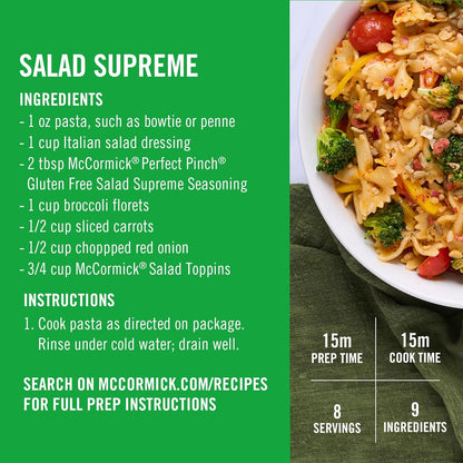 McCormick Salad Toppins Crunchy & Flavorful Kid-Friendly Salad Topping, Picky Eater Veggie Crunch Booster