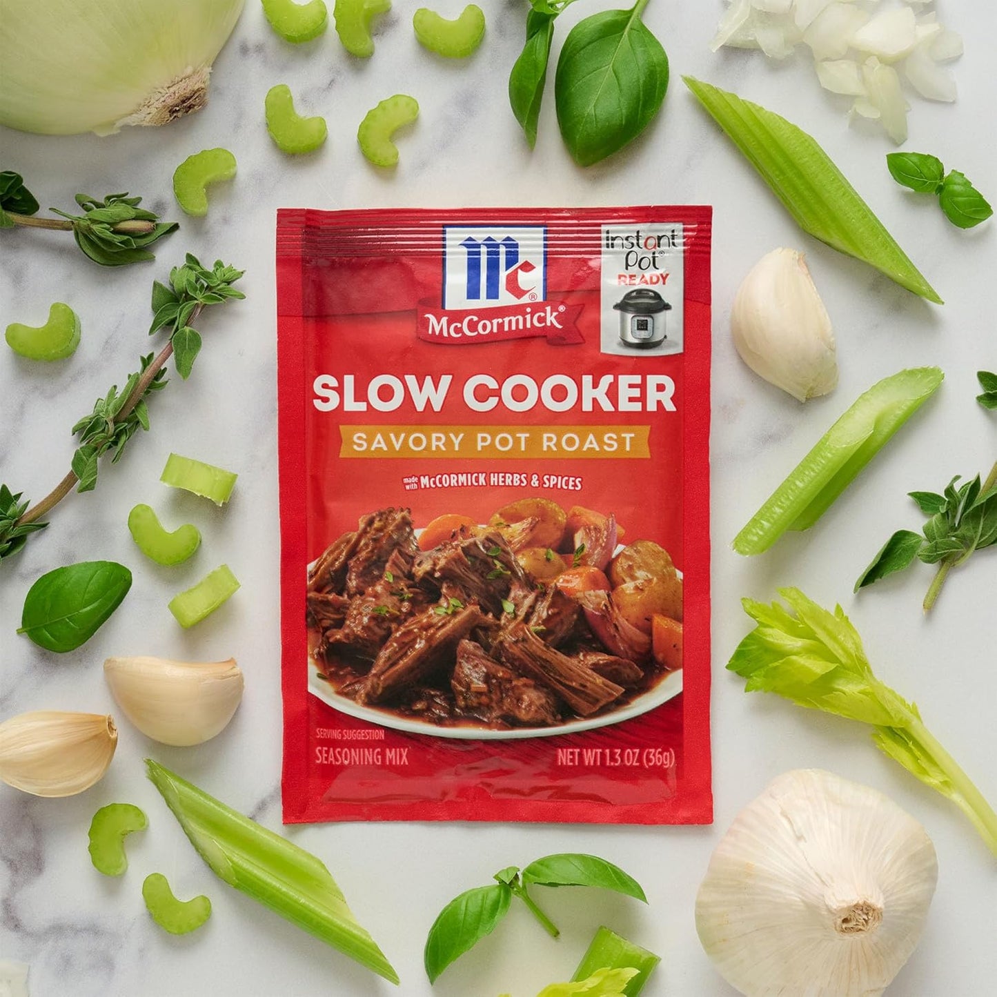 McCormick Slow Cooker Savory Pot Roast Seasoning – Family-Friendly No MSG Dinner for Picky Eaters
