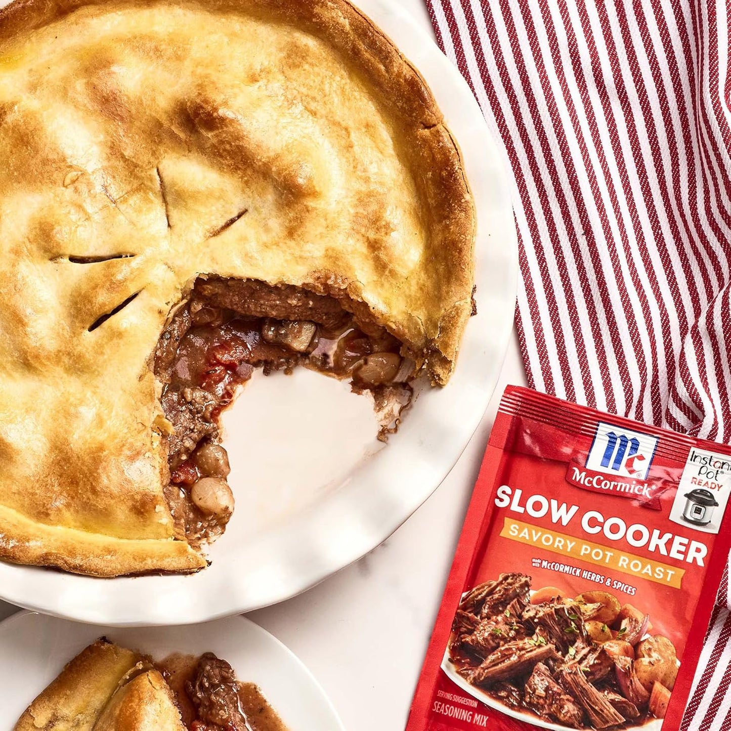 McCormick Slow Cooker Savory Pot Roast Seasoning – Family-Friendly No MSG Dinner for Picky Eaters