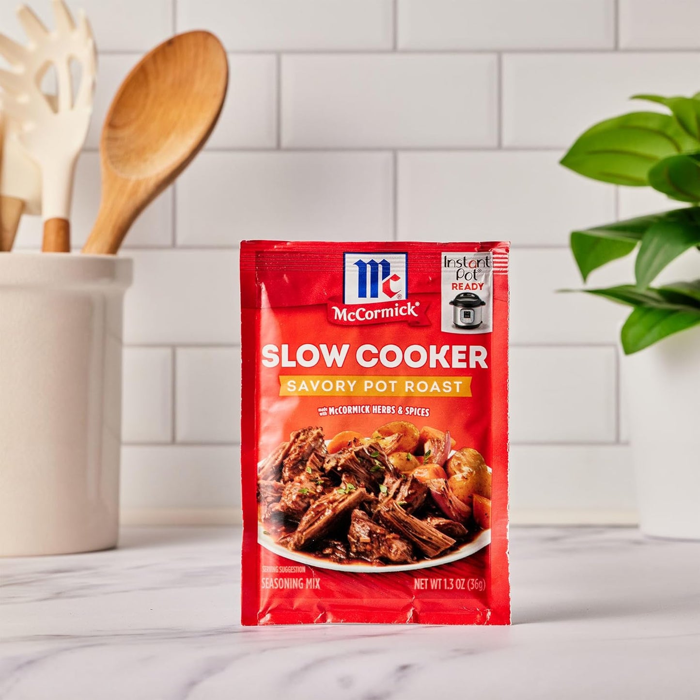McCormick Slow Cooker Savory Pot Roast Seasoning – Family-Friendly No MSG Dinner for Picky Eaters
