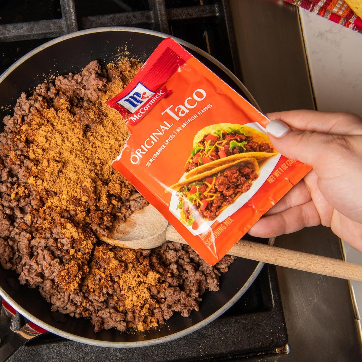 McCormick Taco Seasoning Mix – 1 oz Packets for Cooking With Kids, No Artificial Flavors