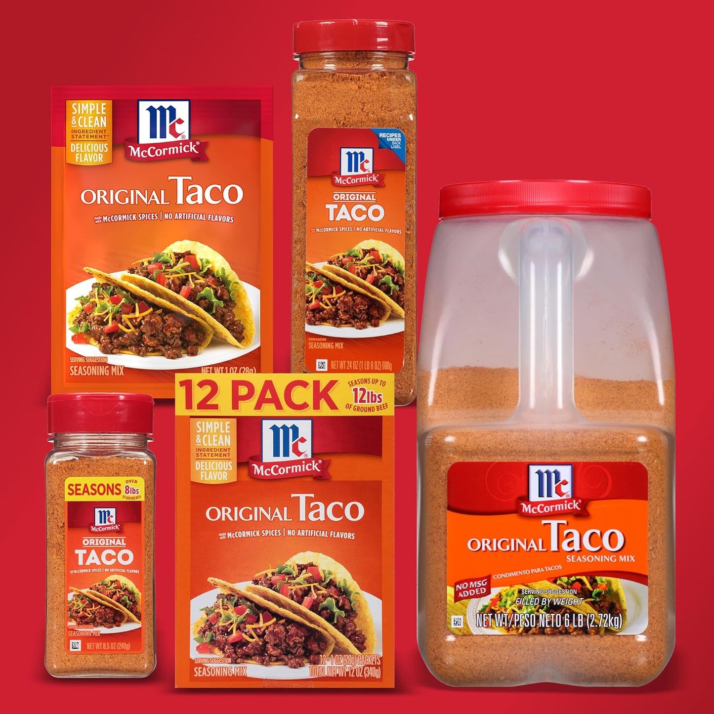 McCormick Taco Seasoning Mix – 15-Minute Weeknight Dinner Solution for Busy Working Parents, 8.5 oz Pouch