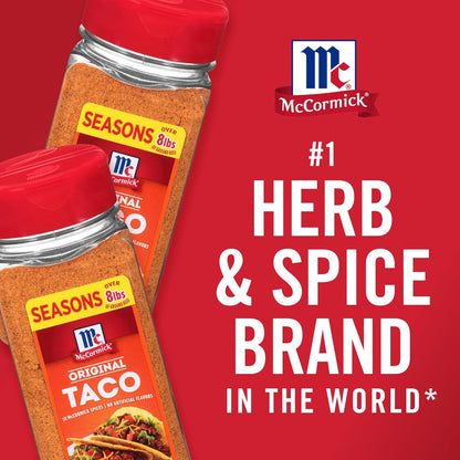 McCormick Taco Seasoning Mix – 15-Minute Weeknight Dinner Solution for Busy Working Parents, 8.5 oz Pouch