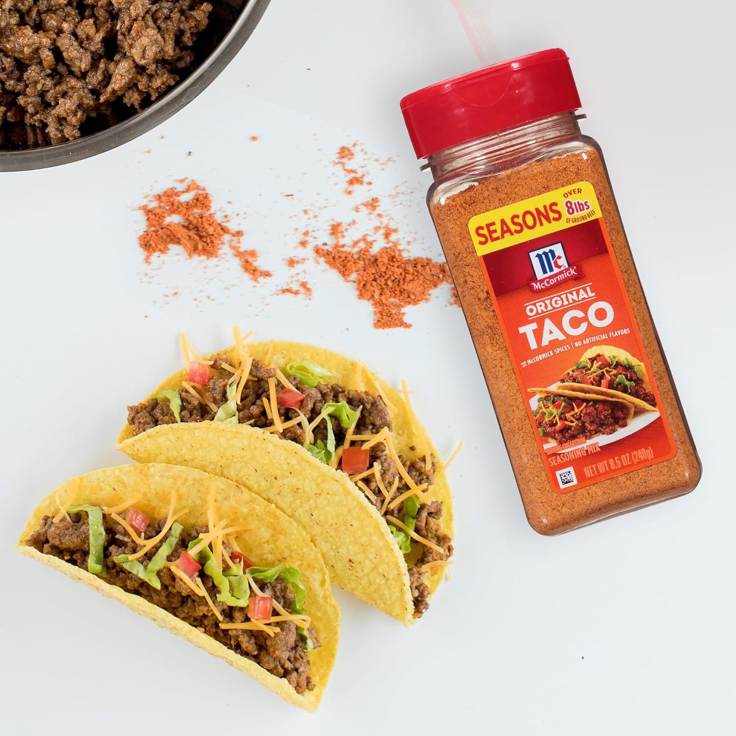 McCormick Taco Seasoning Mix – 15-Minute Weeknight Dinner Solution for Busy Working Parents, 8.5 oz Pouch