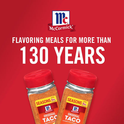 McCormick Taco Seasoning Mix – 15-Minute Weeknight Dinner Solution for Busy Working Parents, 8.5 oz Pouch