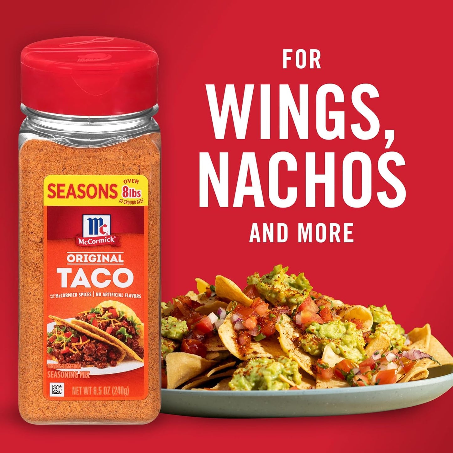 McCormick Taco Seasoning Mix – 15-Minute Weeknight Dinner Solution for Busy Working Parents, 8.5 oz Pouch