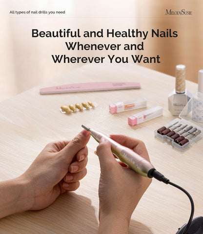 MelodySusie PC120I Portable Nail File – Fast 20,000 RPM Tool for On-the-Go Freelance Nail Techs