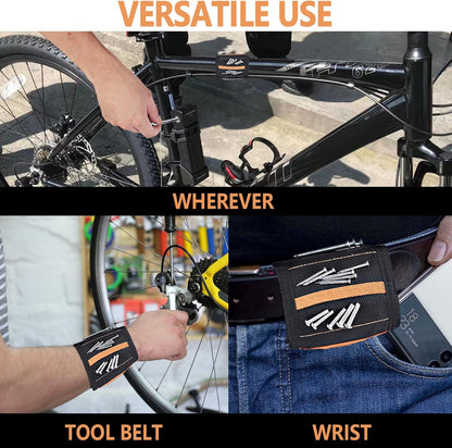 MENDPRO Magnetic Wristband – Hands-Free Tool Holder for Overhead Ladder Work and Two-Handed Repairs