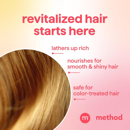 Method Repairing Shampoo, Island Mist - Simple Daily Wash for Color Safe, Free From Hair Care - 14 oz