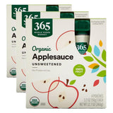 365 by Whole Foods Market Unsweetened Apple Pouches – Plant-Based Pantry Staple for Smoothies and Meal Prep