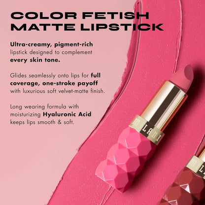 Milani Color Fetish Matte Lipstick – Self-Care Night In Beauty Essential, Hyaluronic Acid Hydrating Velvet Finish for Daily Ritual