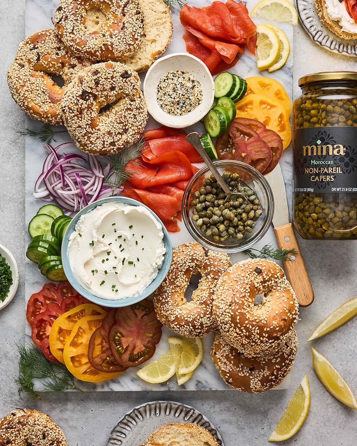 Mina Moroccan Capers Non Pareil 7 oz – Simple Mediterranean Seasoning for Low-Sodium Wellness Kitchens
