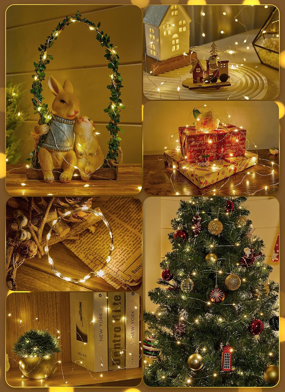 Minetom Battery Operated Fairy Lights – Cozy Bedroom Ambient Lighting with Remote Timer for Living Room Aesthetic