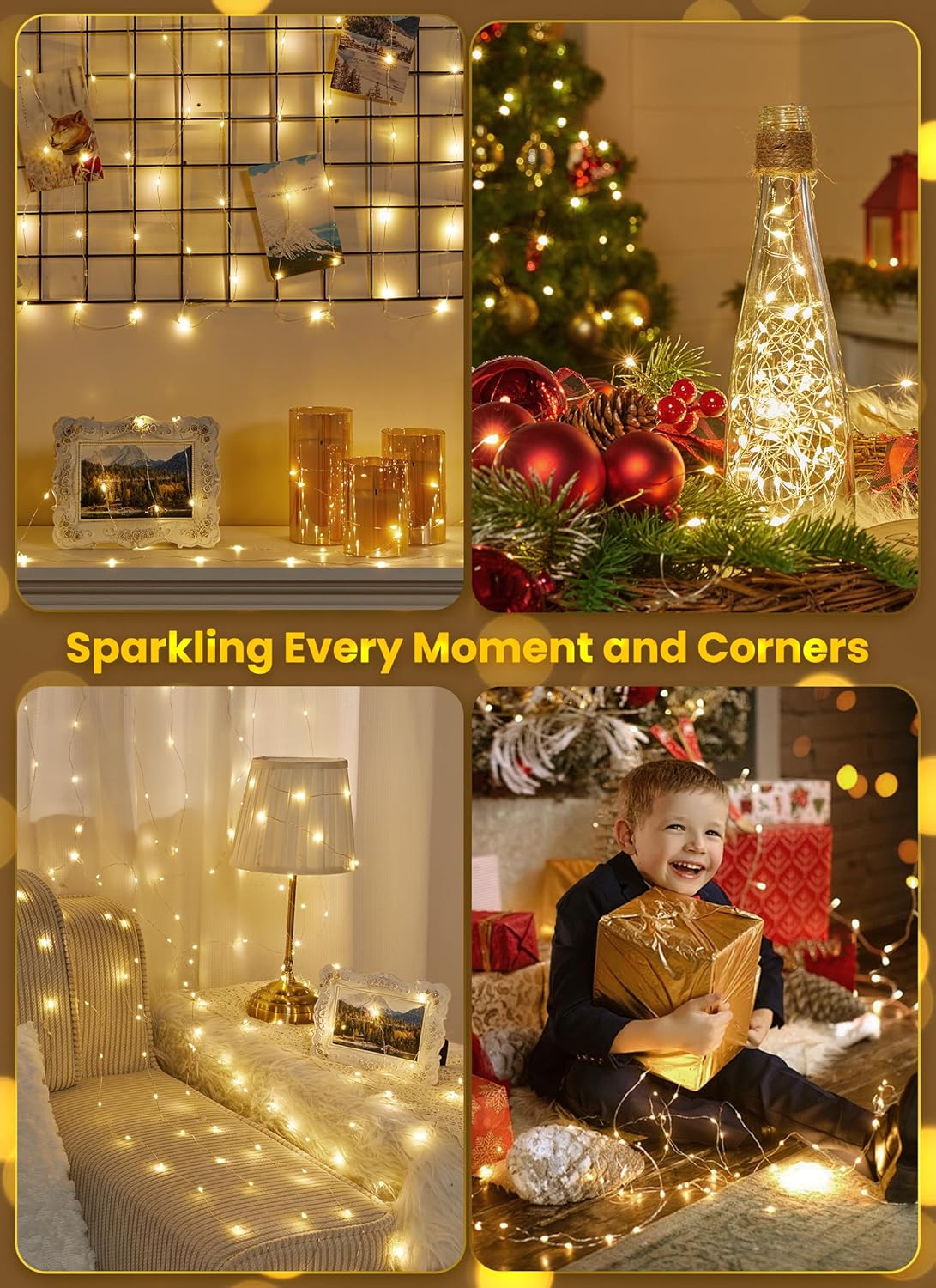 Minetom Battery Operated Fairy Lights – Cozy Bedroom Ambient Lighting with Remote Timer for Living Room Aesthetic
