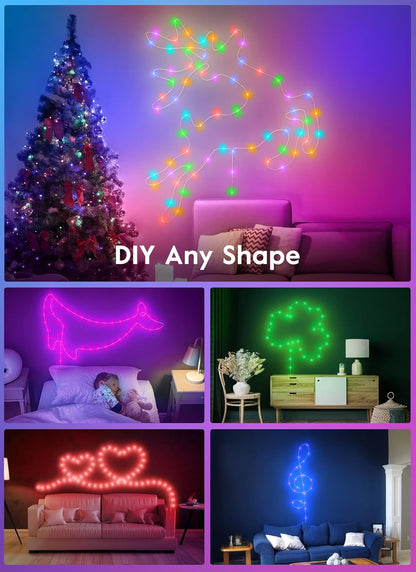 Minetom Fairy Lights Color Changing – Thoughtful Birthday Gift for Her, 33FT Remote Controlled String Lights