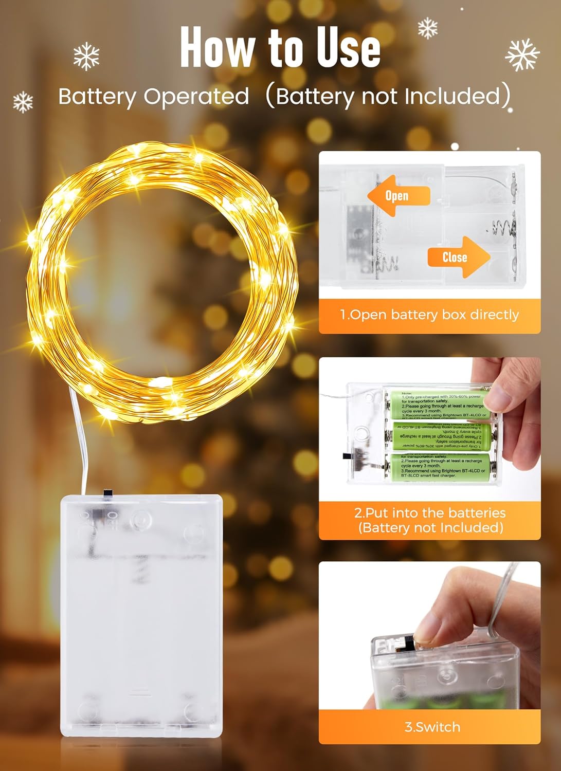 Minetom Fairy String Lights – Thoughtful Birthday Gift for Mom & Her, Cozy Bedroom Decor with Warm Glow