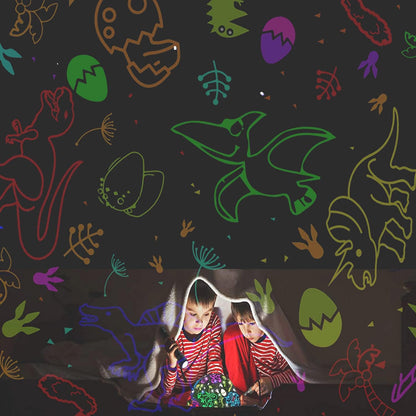 MINGKIDS Dinosaur and Truck Projector Night Light – Birthday and Holiday Gift for Kids Ages 1 to 10