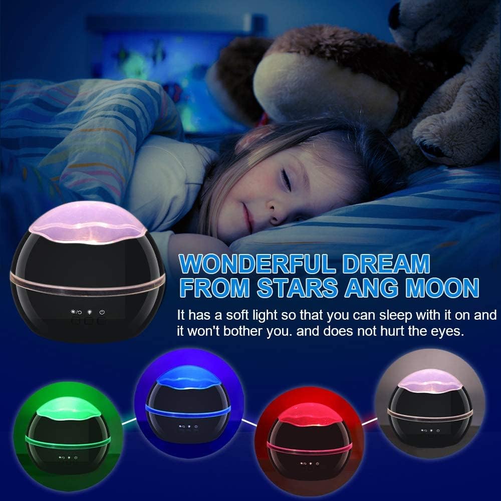 MINGKIDS Dinosaur and Truck Projector Night Light – Birthday and Holiday Gift for Kids Ages 1 to 10
