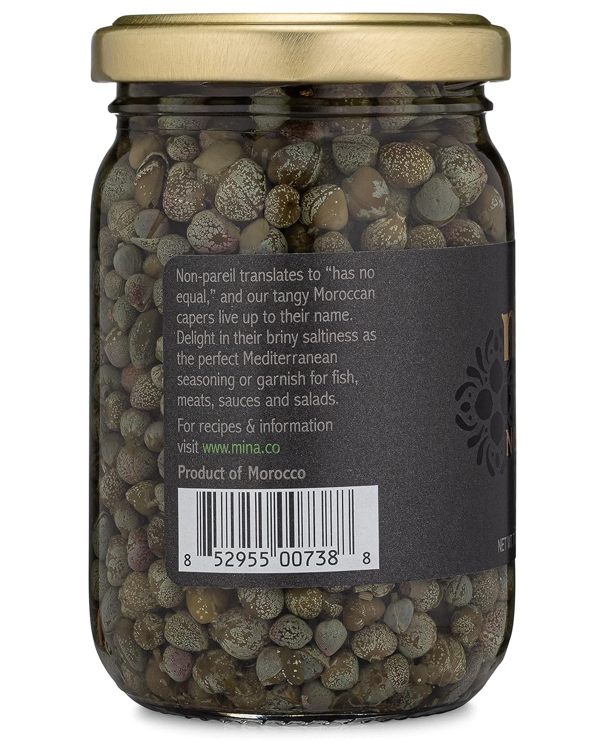 minimal 4-ingredient formula: capers, water, vinegar, sea salt