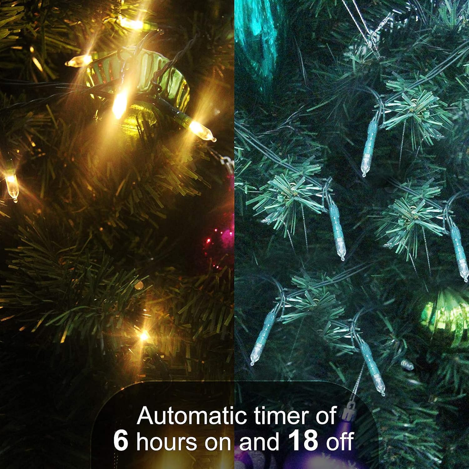 Minimax-M3 LED String Lights – Bedroom & Living Room Decor, 50 LED Warm White Fairy Lights with Timer