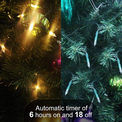 Minimax-M3 LED String Lights – Bedroom & Living Room Decor, 50 LED Warm White Fairy Lights with Timer