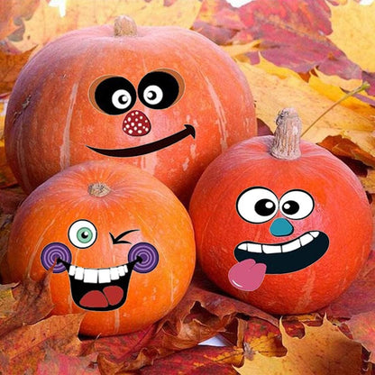 MiniPumpkin Stickers – Carving-Free Decorating Alternative Safer Than Knives for Kids