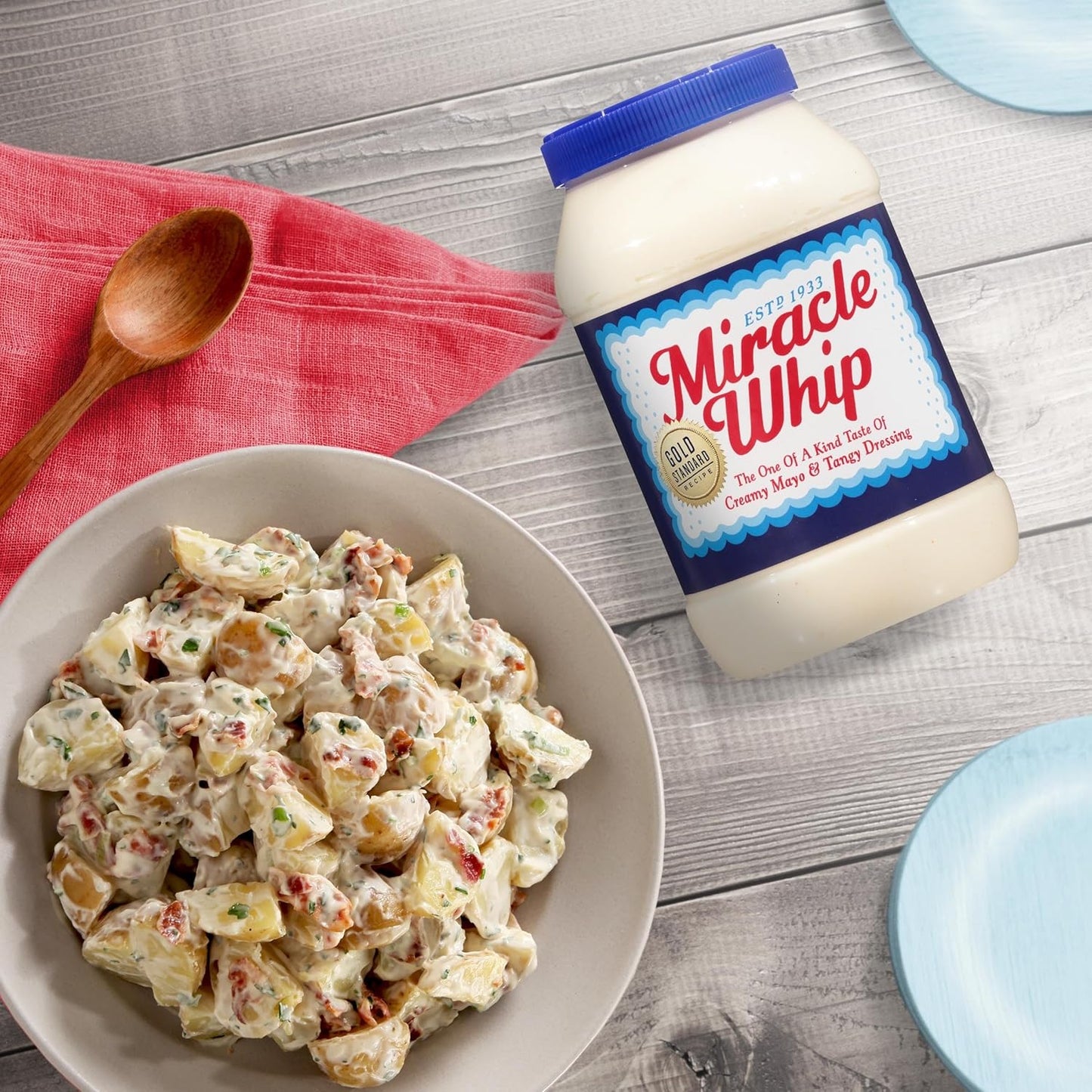 Miracle Whip Dressing 30 oz Jar – Tangy Burger Topping for Backyard BBQs and Cookouts