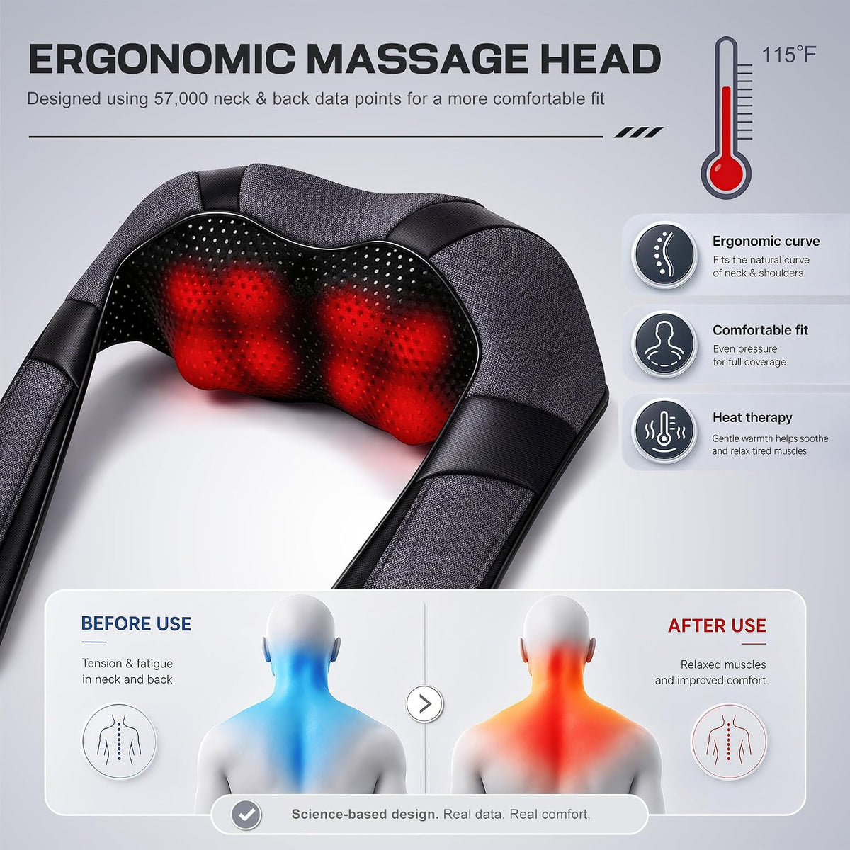 Mirakel Corded Deep Tissue Massager with AC Adapter - Corporate Desk Wellness Solution