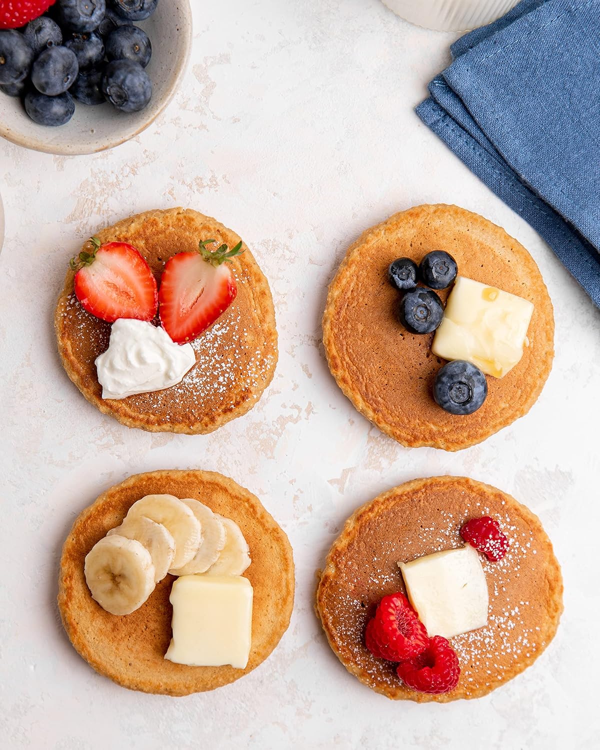 Miss Jones Baking Oat Pancake Mix - Quick High Protein Breakfast Prep for Busy Morning Routines