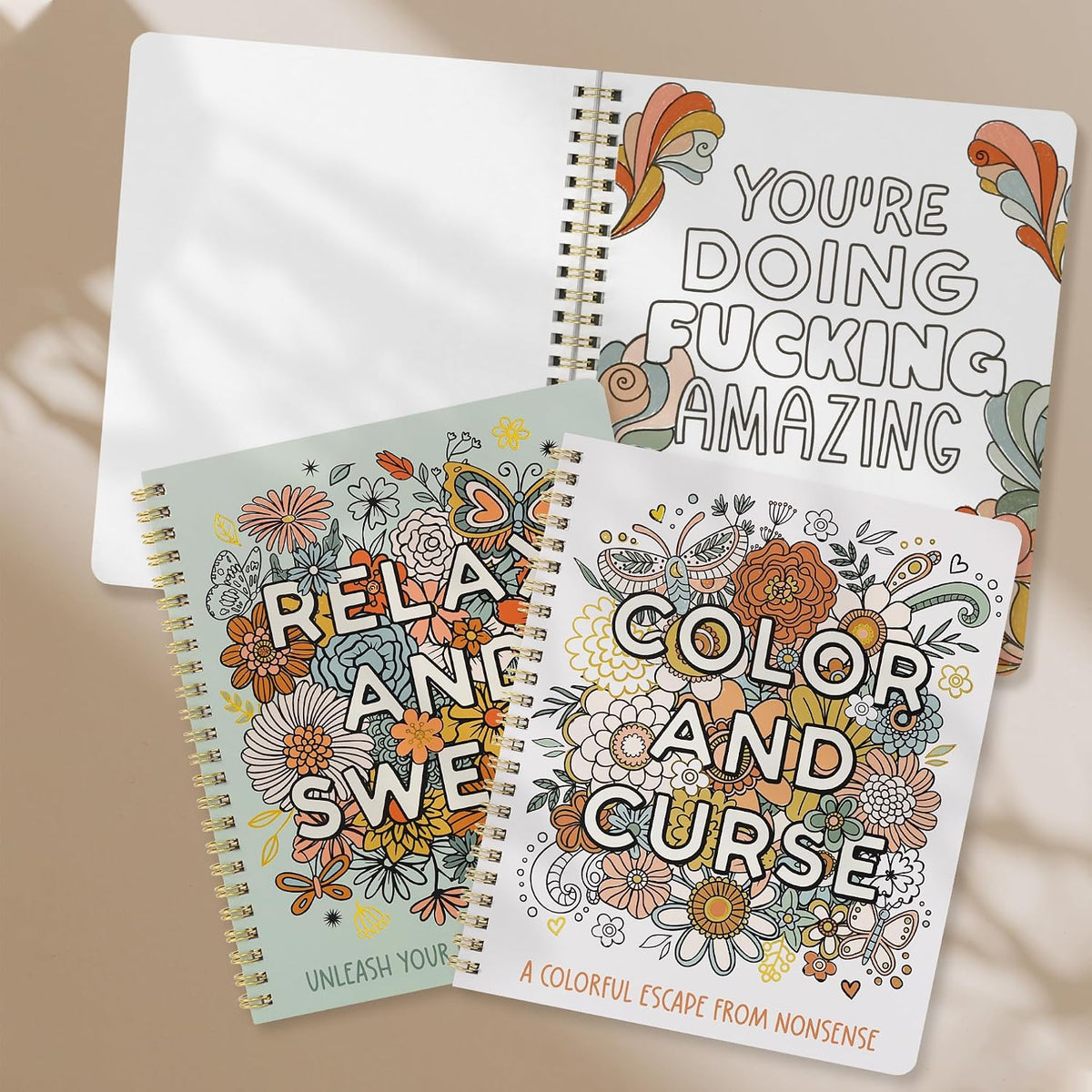 mixed-themes pack: nature/animals (wander) + intricate florals (petals)